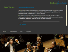 Tablet Screenshot of colburnfoundation.org
